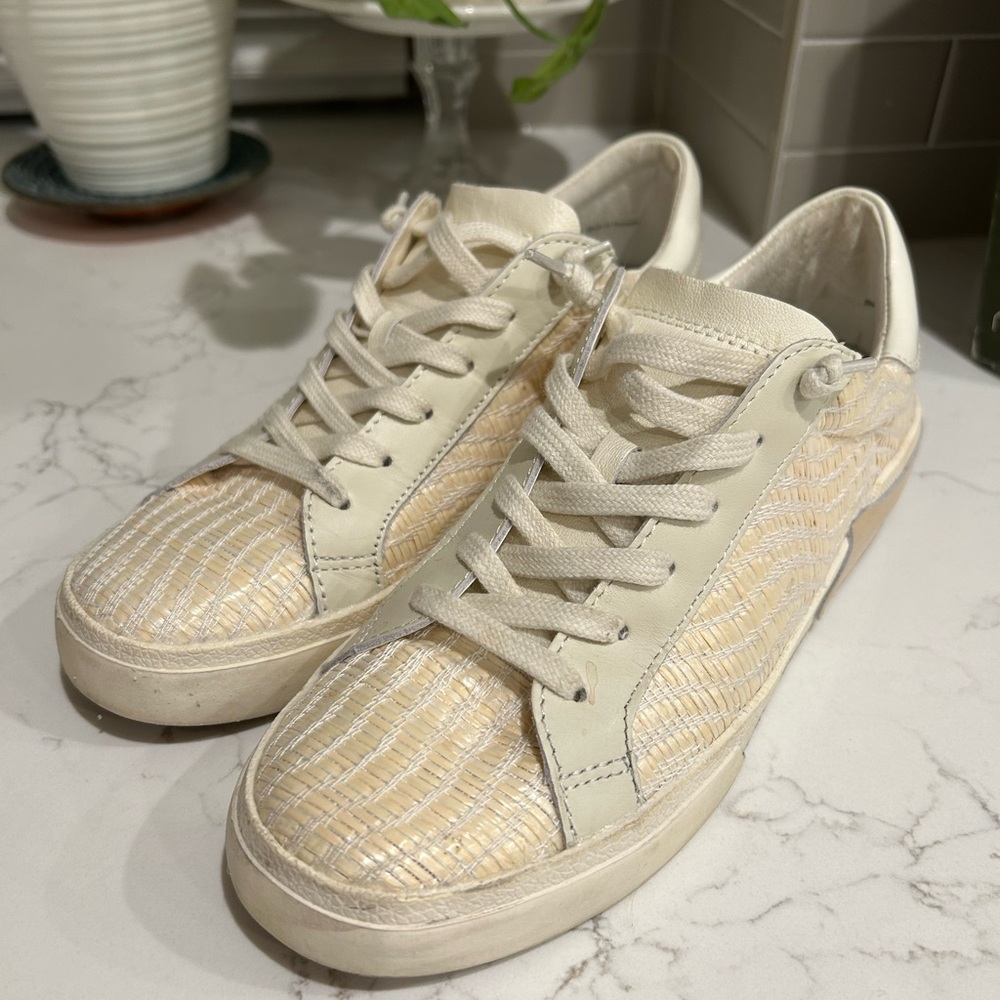 Dolce Vita Cream and Tan Sneakers